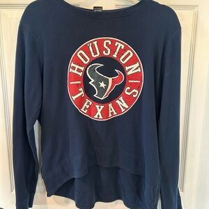 Houston Texans Women's Sweater - Navy and Red